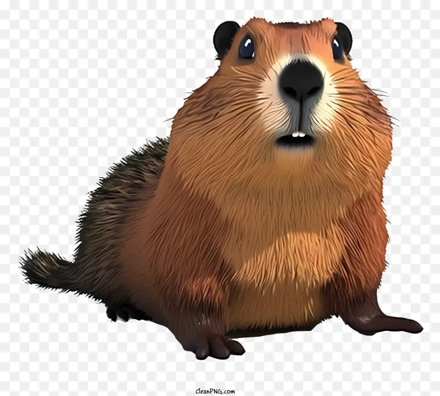 Marmotte 3d Réaliste，Marmotte Mignonne PNG