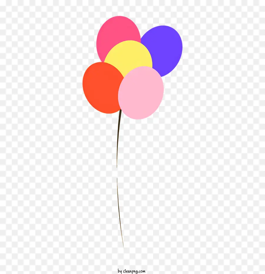 Ballons Colorés，Flottant Ballons PNG