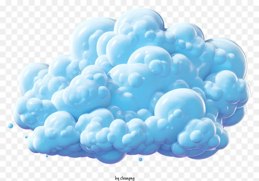 Cloud De Style 3d Réaliste，La Formation Des Nuages PNG