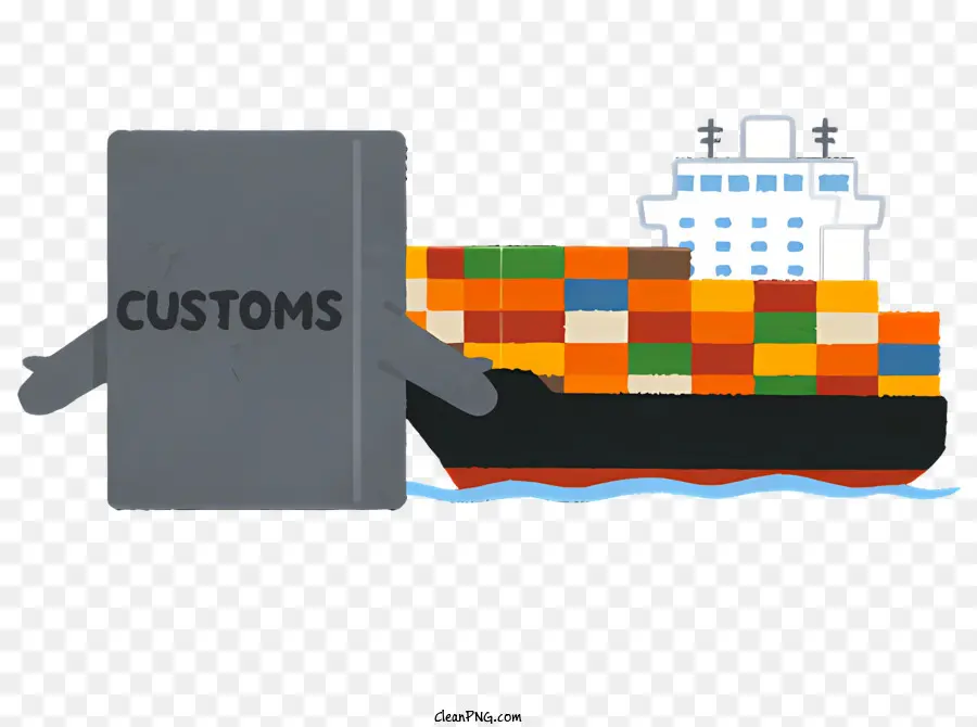 Navire Porte Conteneurs，Transport De Marchandises PNG