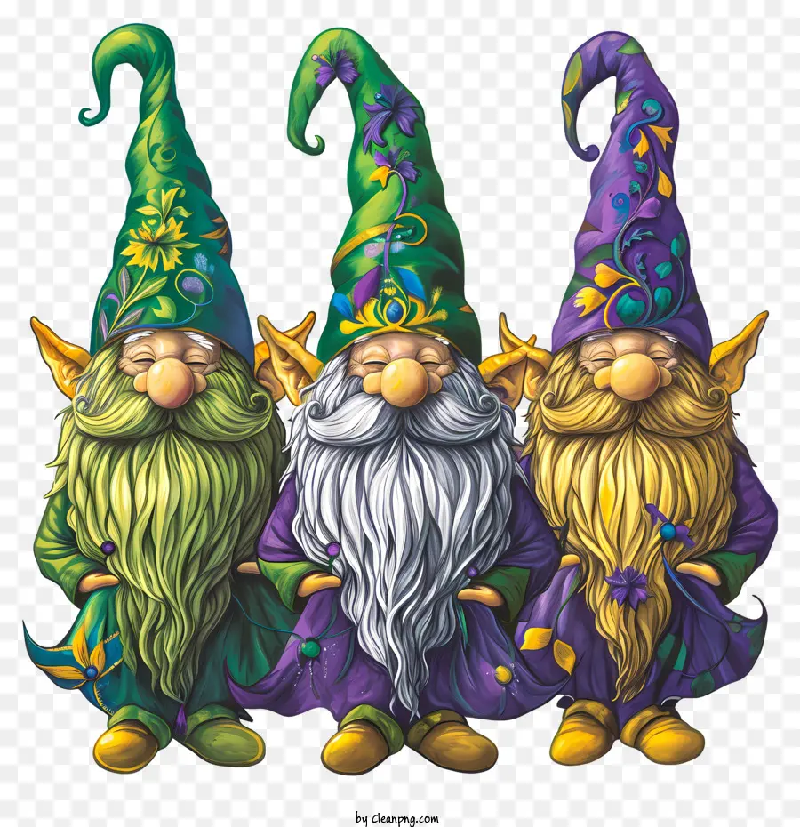 Gnome De Mardi Gras，Gnomes PNG