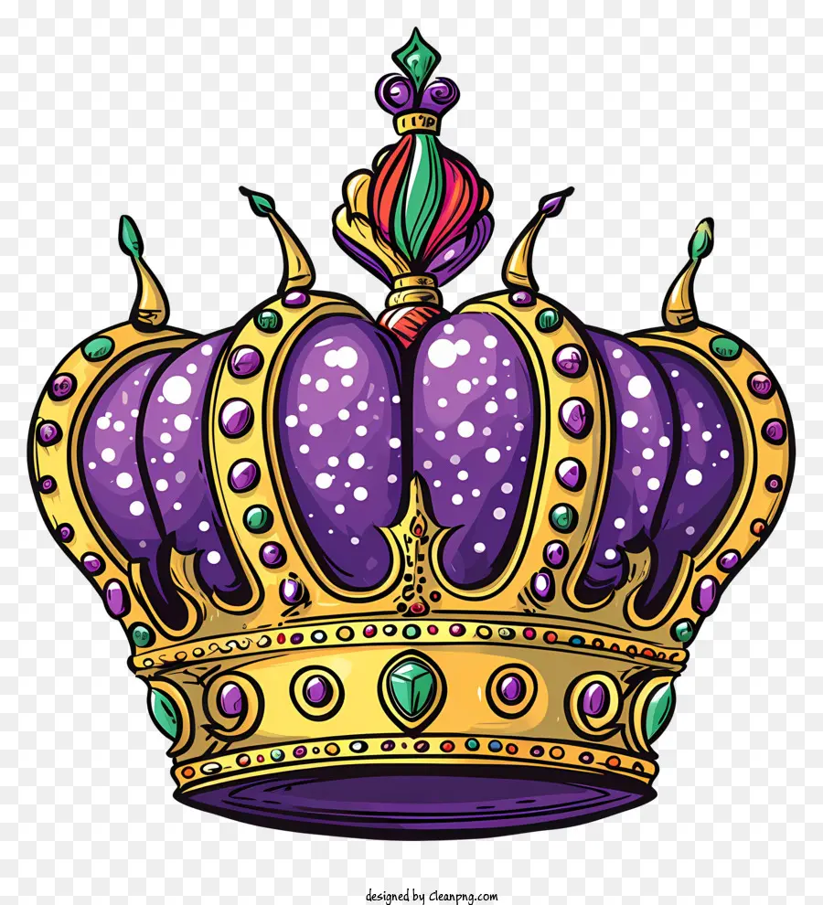 Couronne De Mardi Gras，Couronne Violette PNG