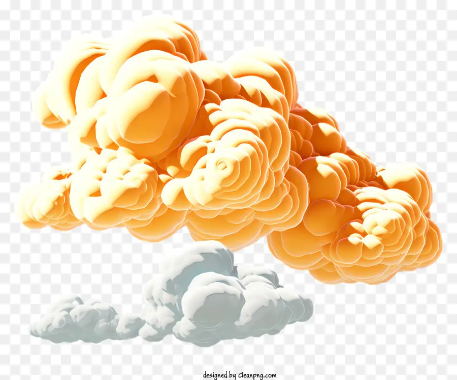 Cloud De Style 3d Réaliste，Rendu 3d PNG