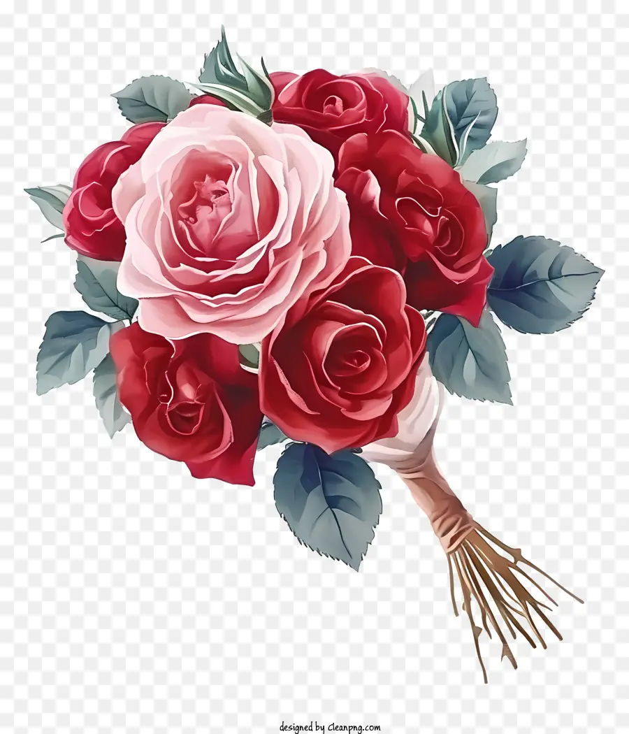 Illustration De La Rose De La Saint Valentin，Roses PNG