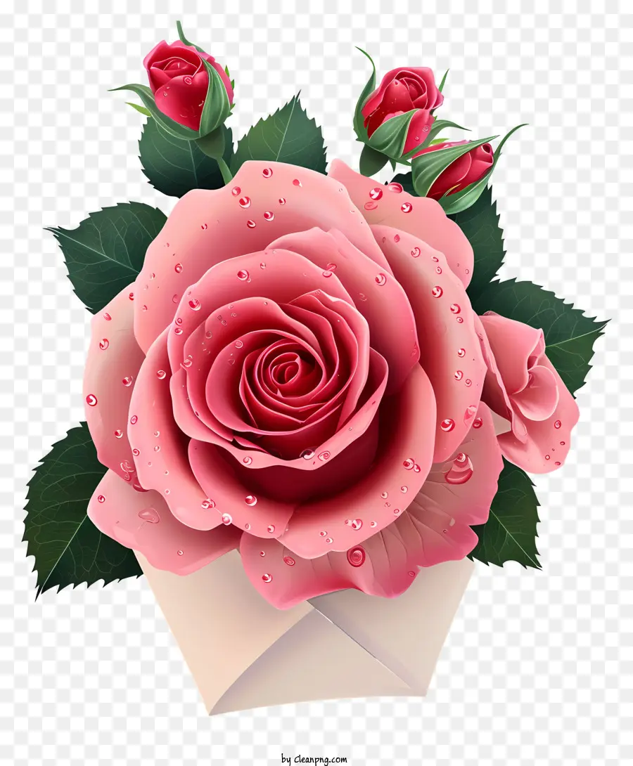 Icône De Rose De La Saint Valentin，Rose Rose PNG