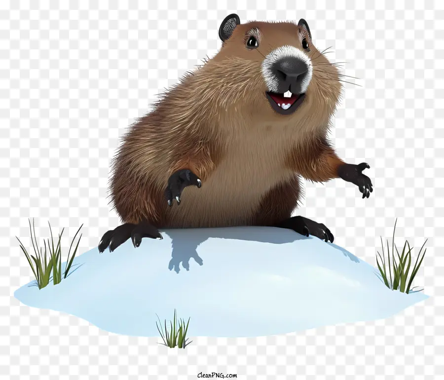 Marmotte 3d Réaliste，Marmotte PNG