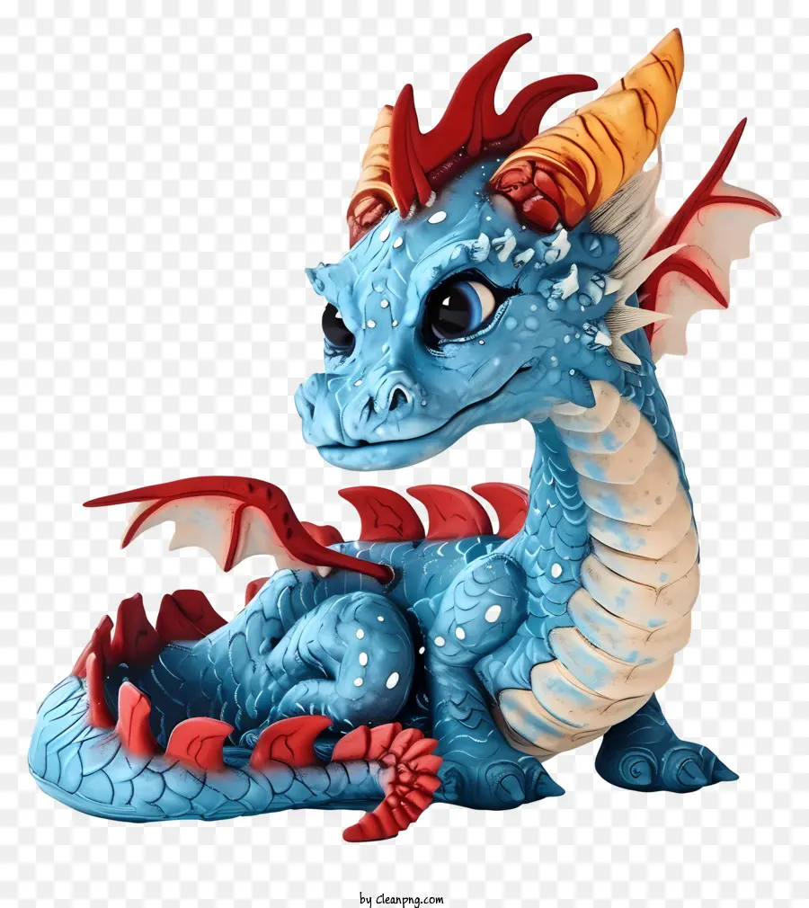 Dragon Nouvel An，Dragon Bleu PNG