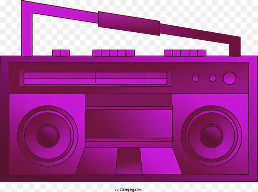 Purple Boom Box，Haut Parleurs PNG