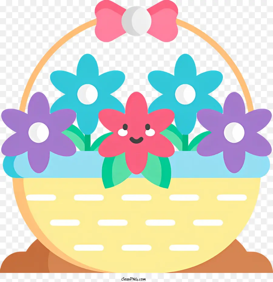 Printemps，Panier De Fleurs PNG