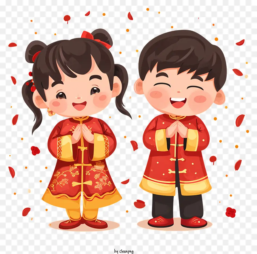 Nouvel An Chinois，Carte De Voeux PNG