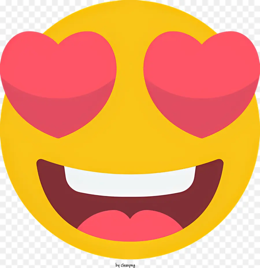 Emoji Aux Yeux De Cœur，Emoji PNG