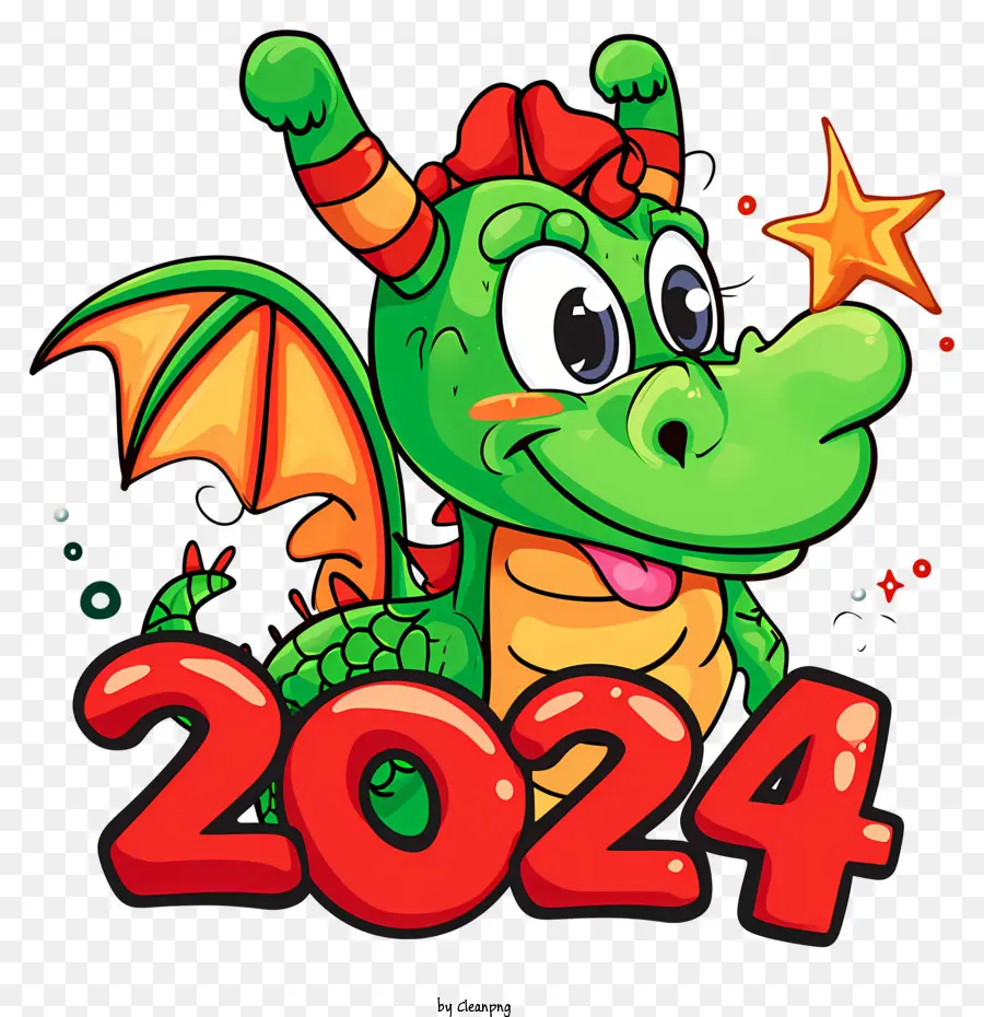 Dragon Nouvel An，Dragon Vert 2024 PNG