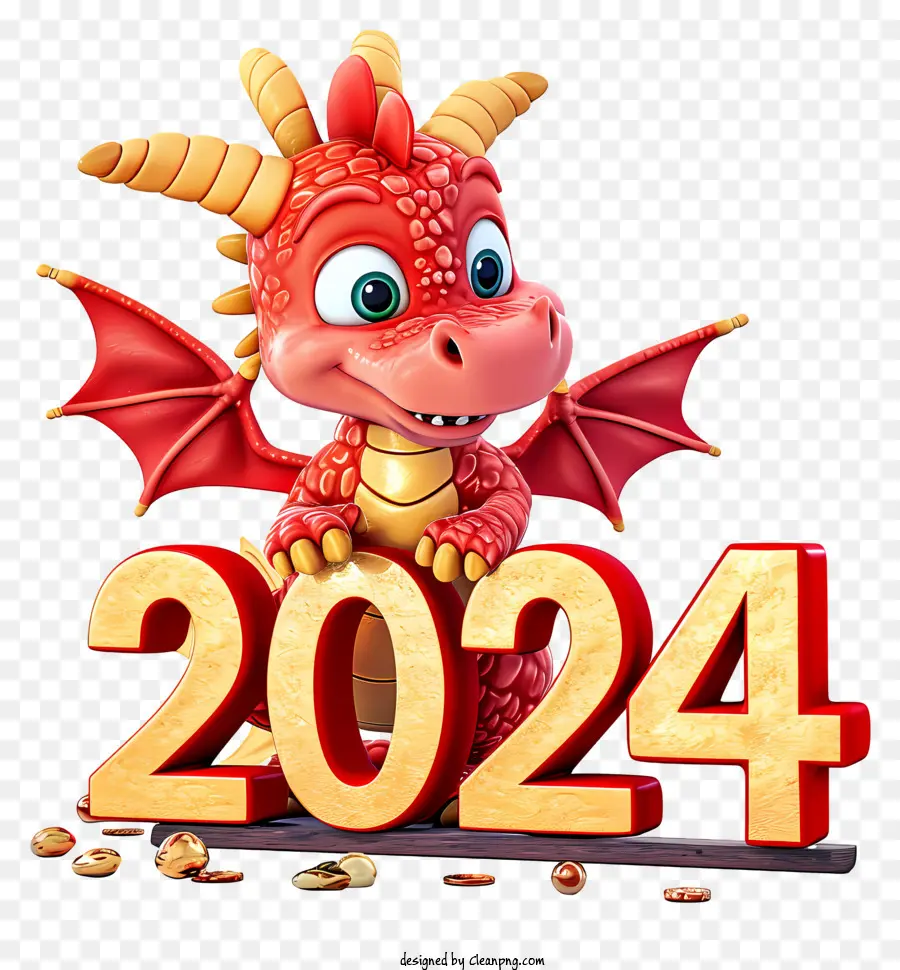 Nouvel An De Dragon，Dragon Rouge PNG