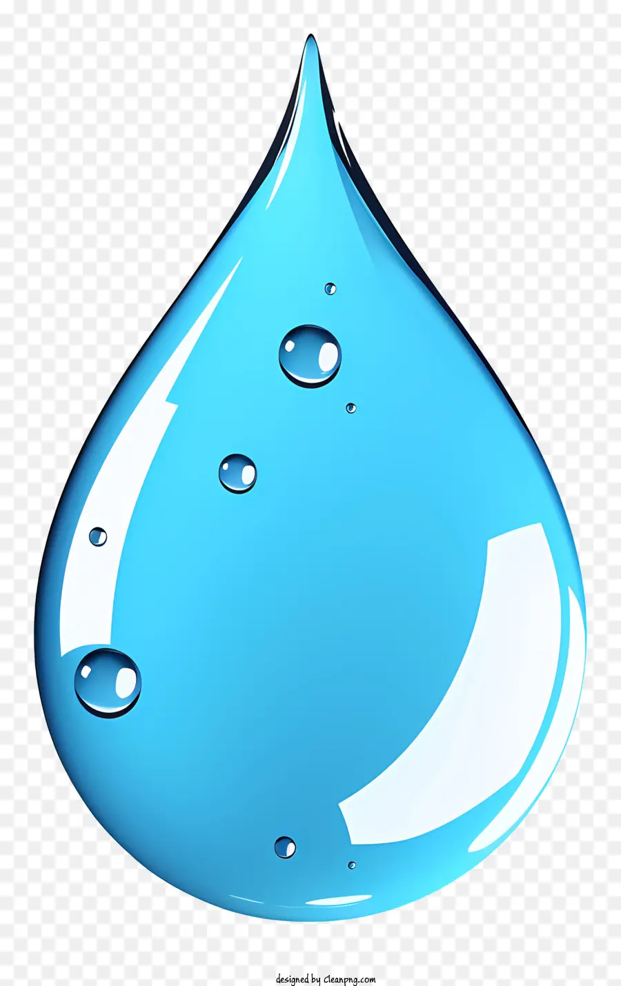 Goutte D'eau Réaliste，Bleu Goutte D'eau PNG