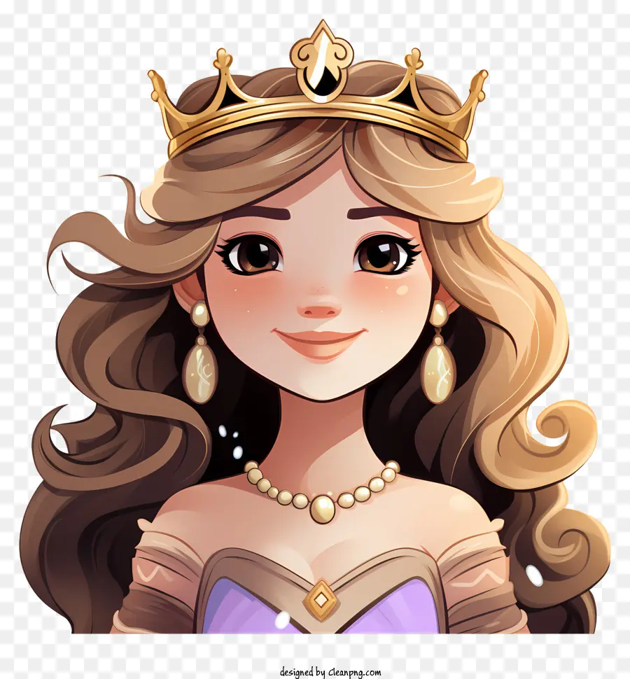 Portrait En Demi Longueur De Princesse Plate，Reine PNG