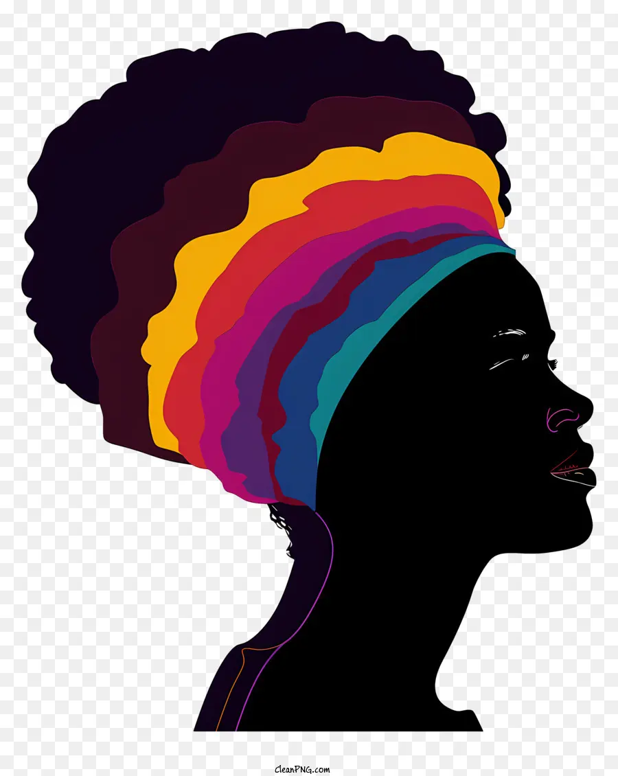 Mois De L'histoire Des Noirs，Femme Avec Un Bandeau Coloré PNG