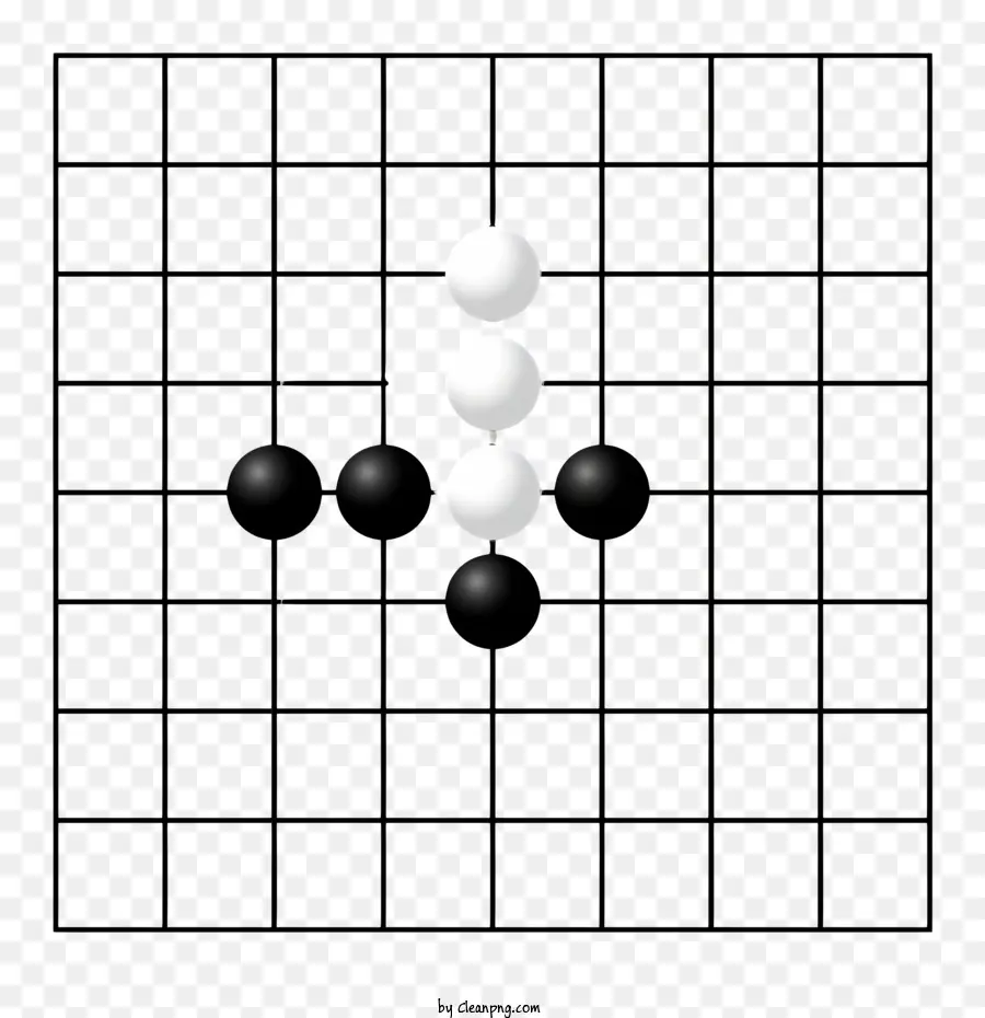 Arrière Plan Noir，Sphères Blanches PNG