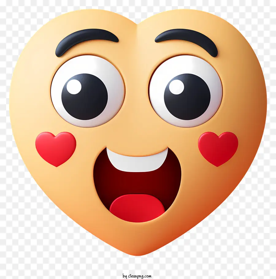 Emoji Avec Des Yeux De Coeur，Cœur PNG