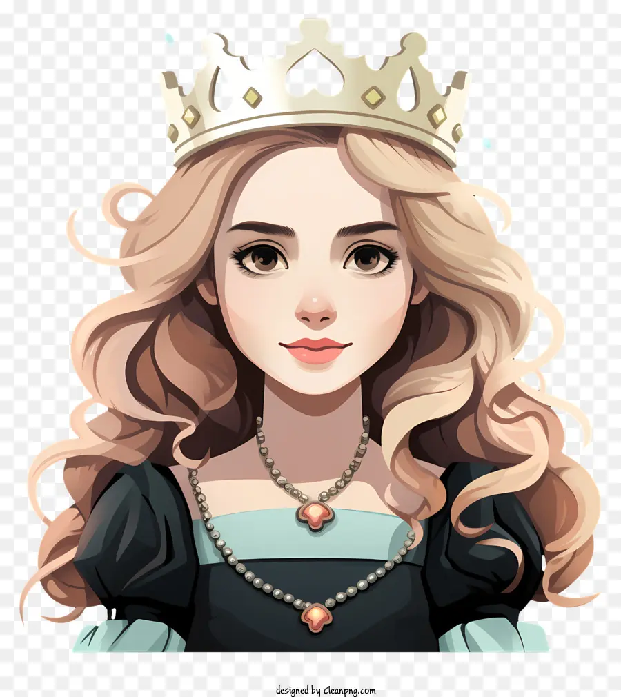 Portrait De Princesse En Demi Longueur，Reine PNG