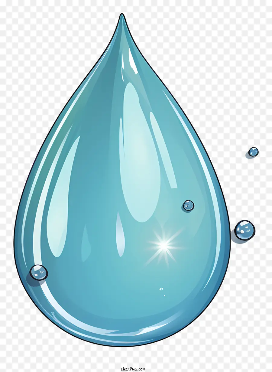 Goutte D'eau Dessinée à La Main，Goutte D'eau PNG