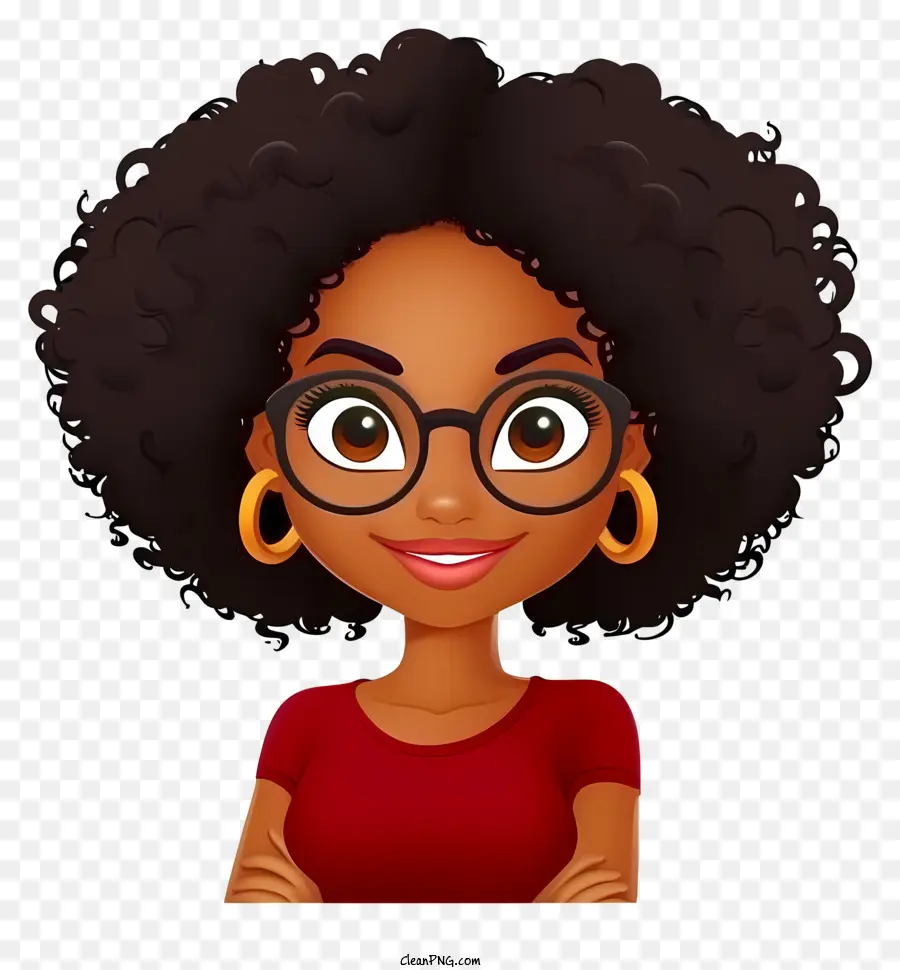 Emoji De Fille Noire，Jeune Femme PNG
