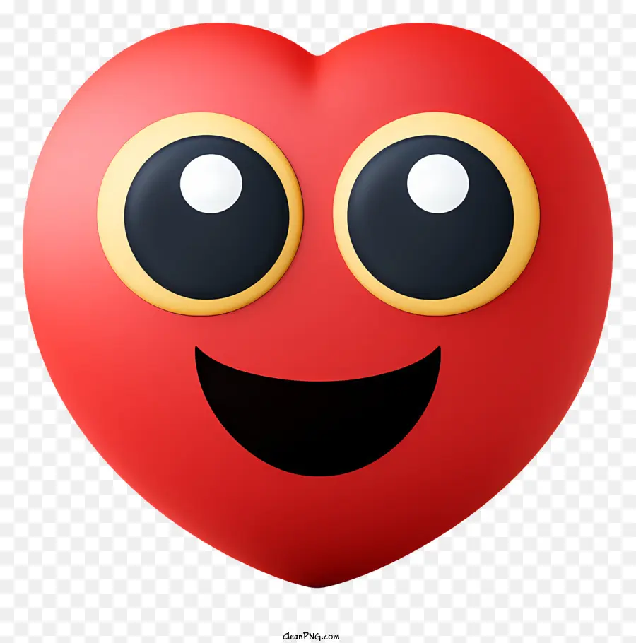 Emoji Aux Yeux De Cœur，Dessin Animé Coeur PNG