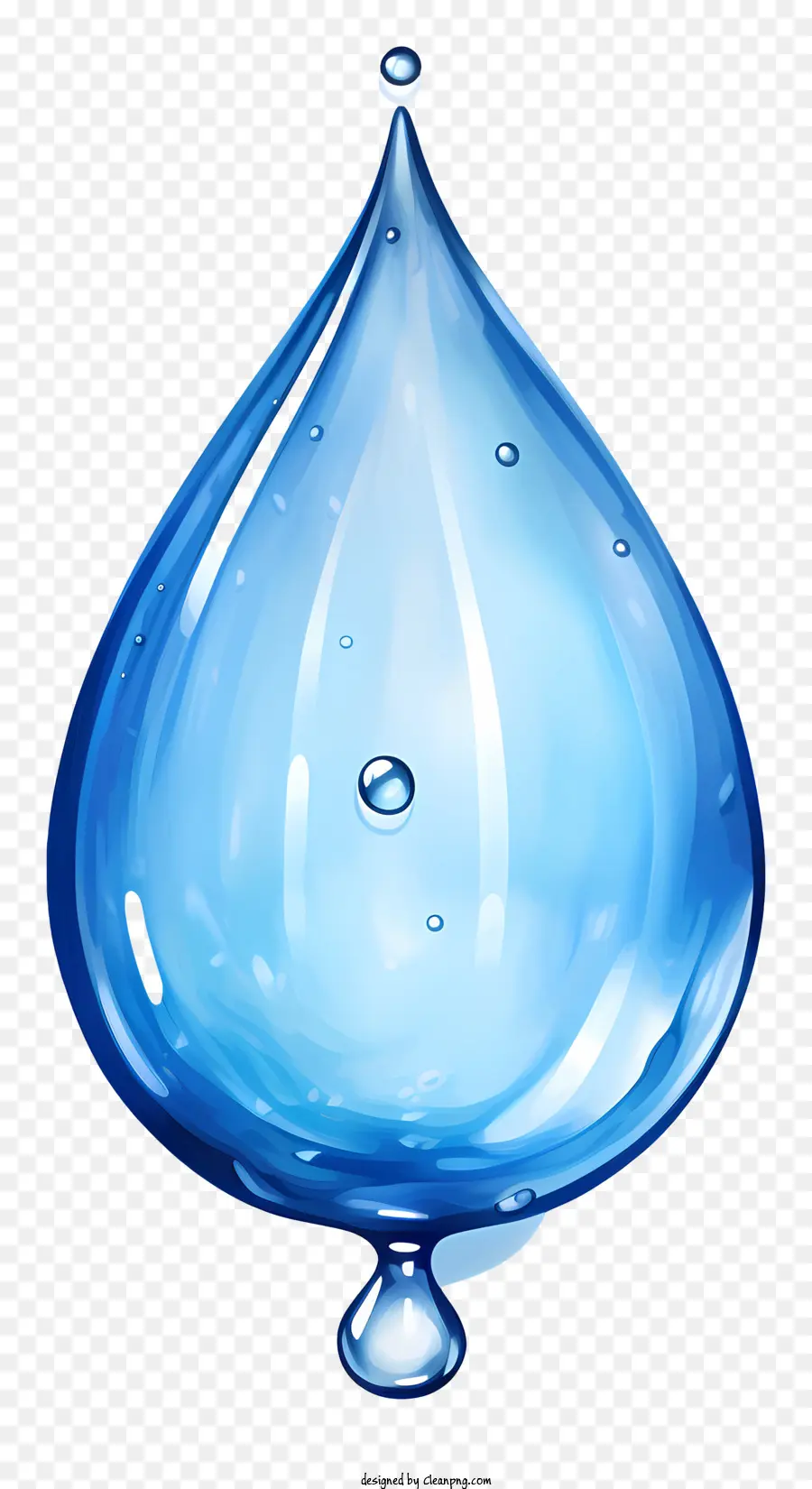 Chute D'eau Aquarelle，Sphère De Verre PNG