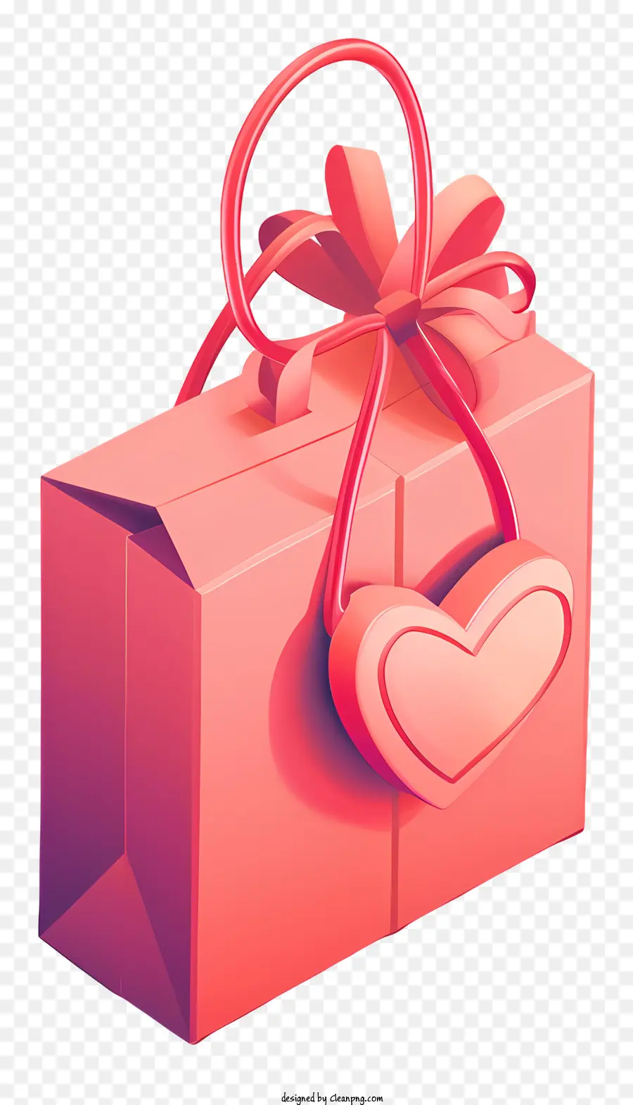 Sac Cadeau De La Saint Valentin，Rouge Boîte Cadeau PNG