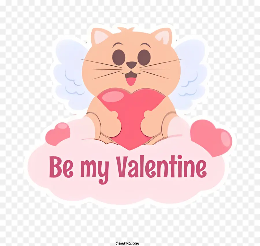 être Ma Valentine，Chat Mignon PNG