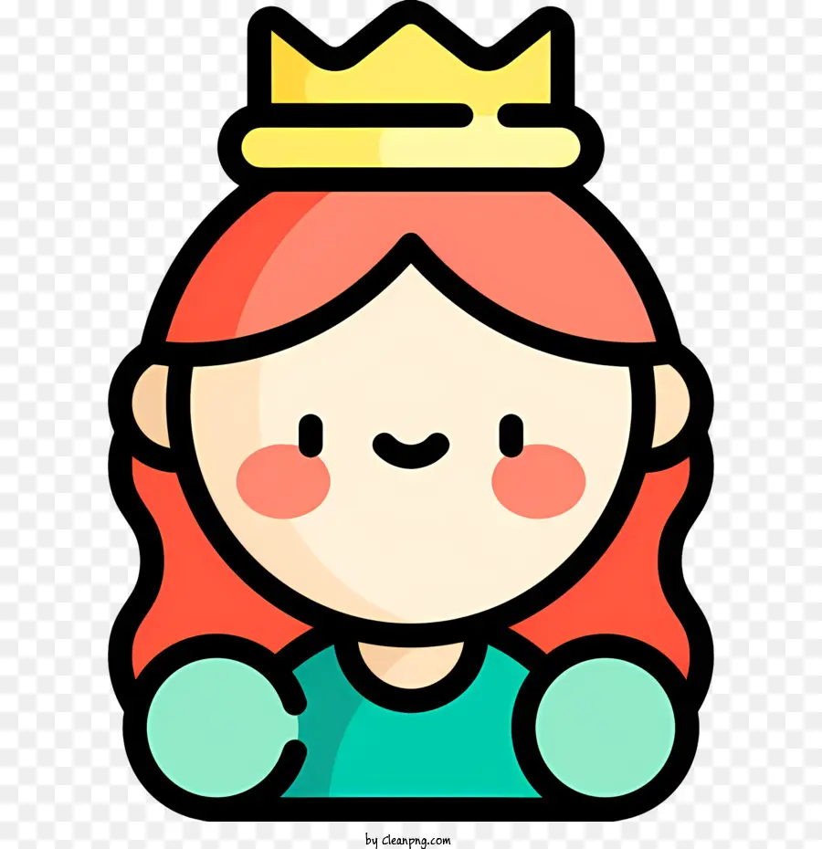 La Princesse，Fille Aux Cheveux Roux Bouclés PNG