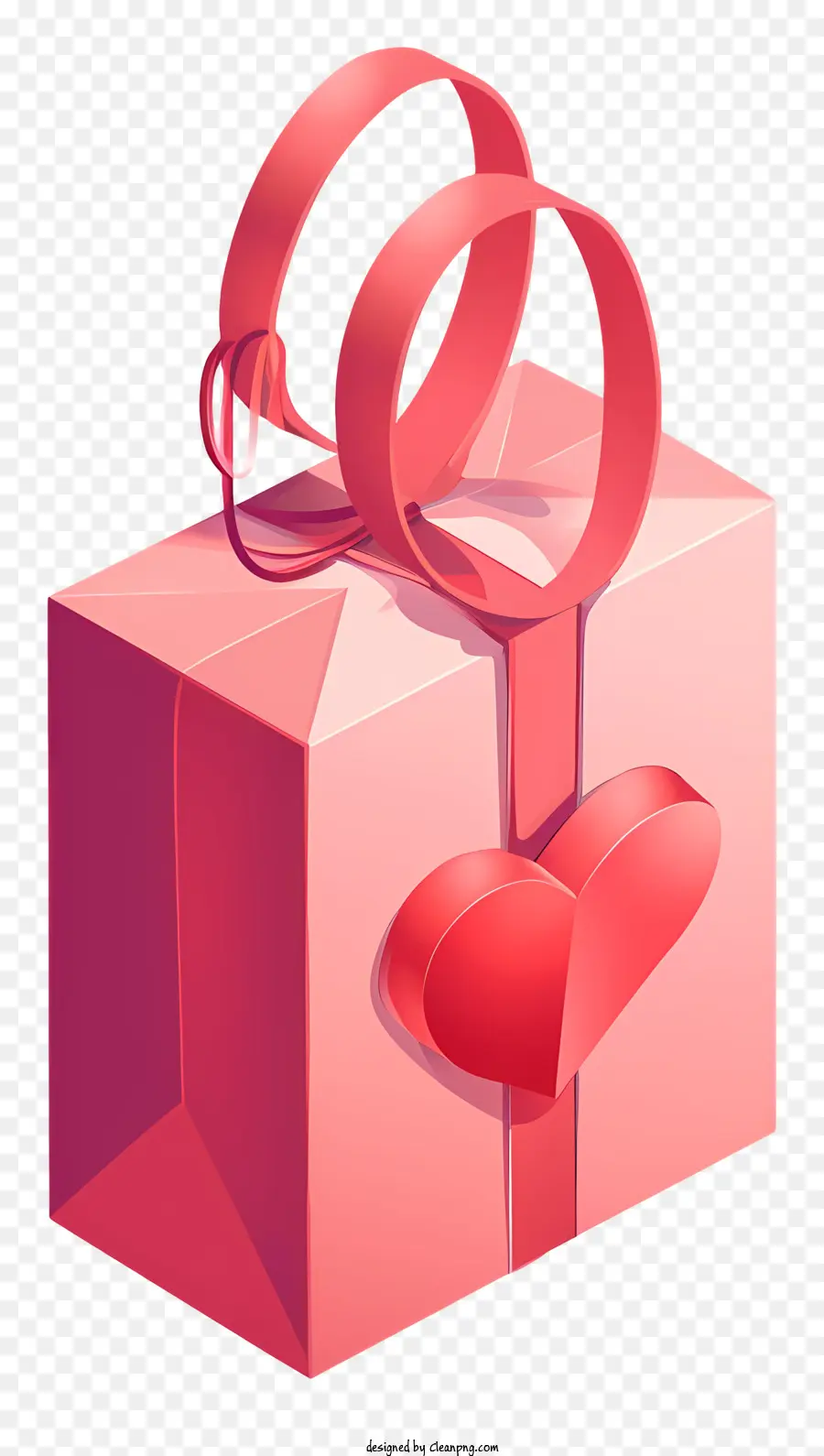 Sac Cadeau De La Saint Valentin，Rose De Boîte Cadeau PNG