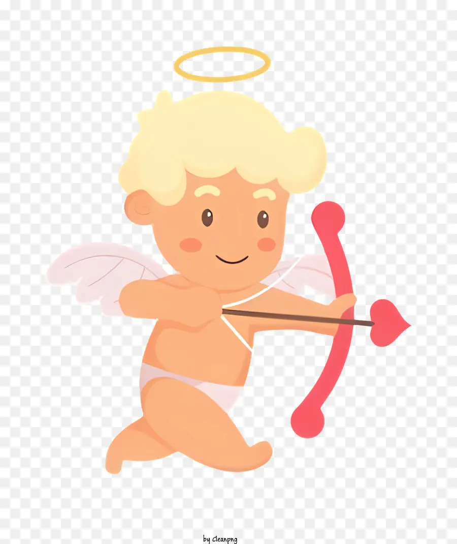 Dessin Animé Cupidon，Cupidon Avec Arc PNG