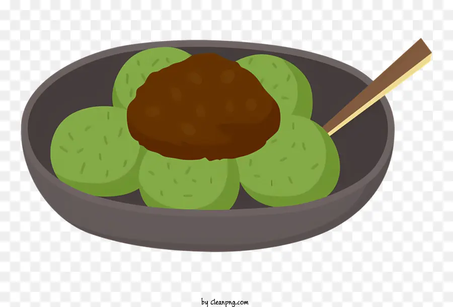 Nourriture，Raviolis Verts PNG