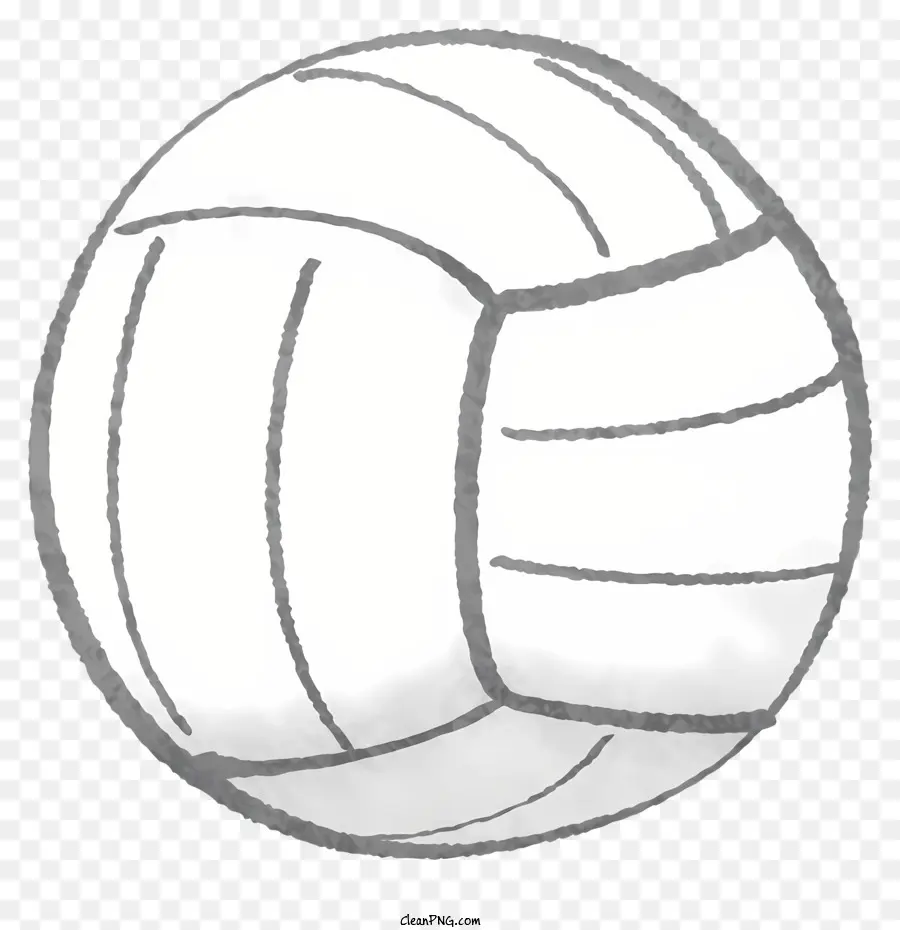 Volley Ball，Design Rouge Noir Blanc PNG