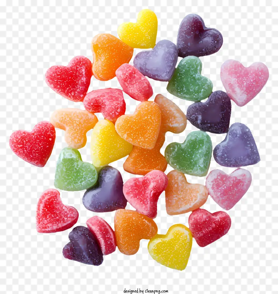 Coeurs De Bonbons，Bonbons En Forme De Coeur PNG