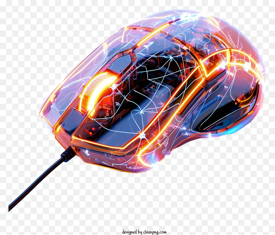 Souris Au Design Cool，Souris Lumineuse PNG