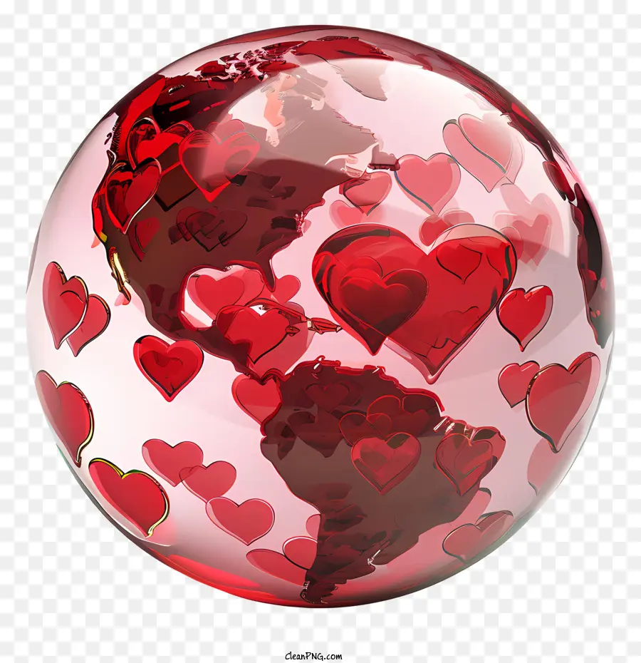 Valentine Loveglobe，Sphère De Verre PNG