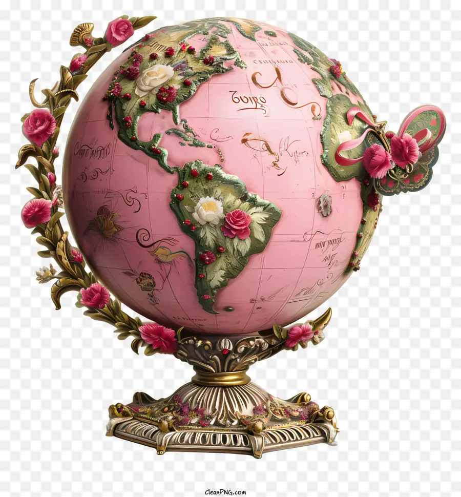 Valentine Loveglobe，Globe Rose PNG