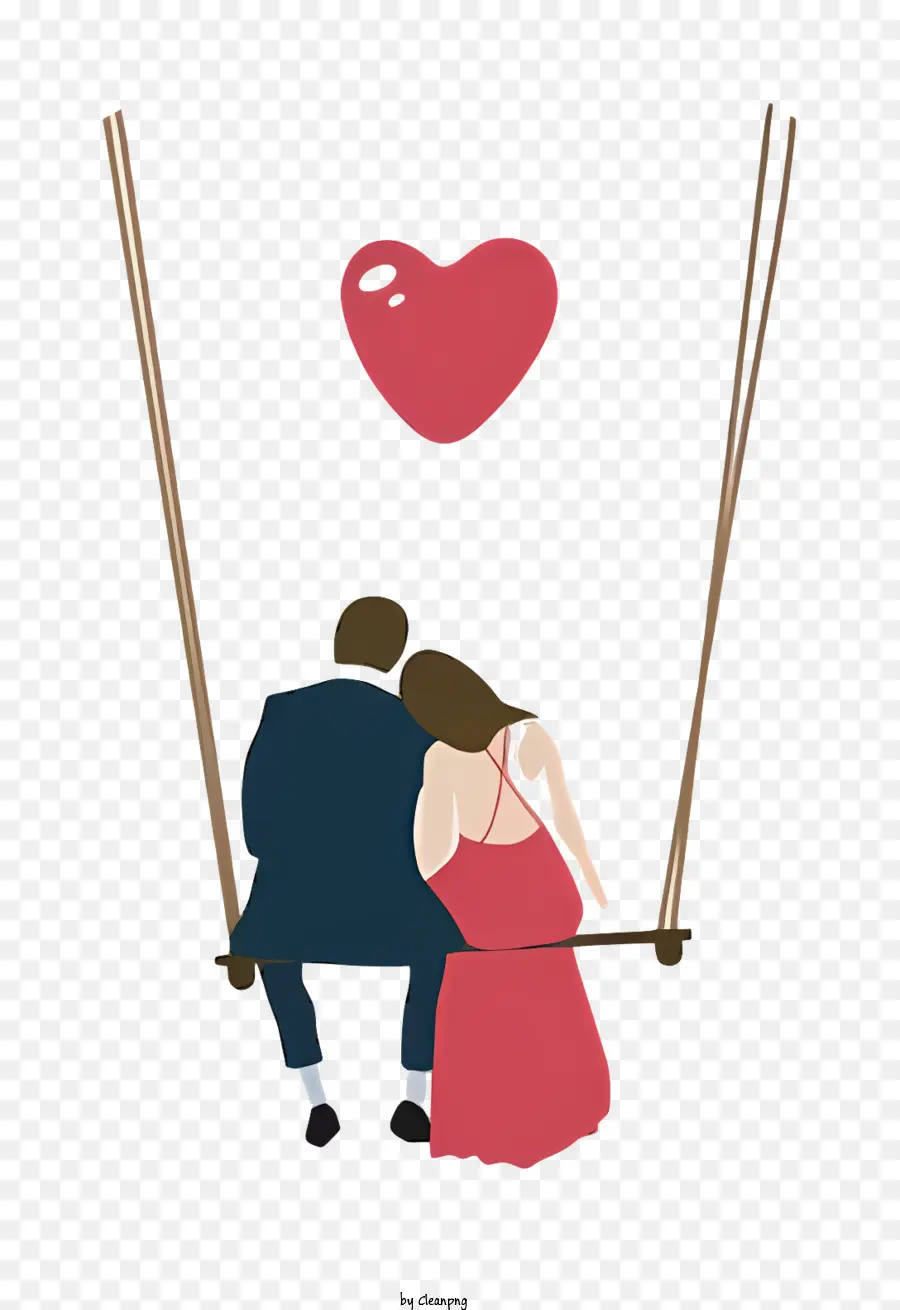 Amour Couple，Swing PNG