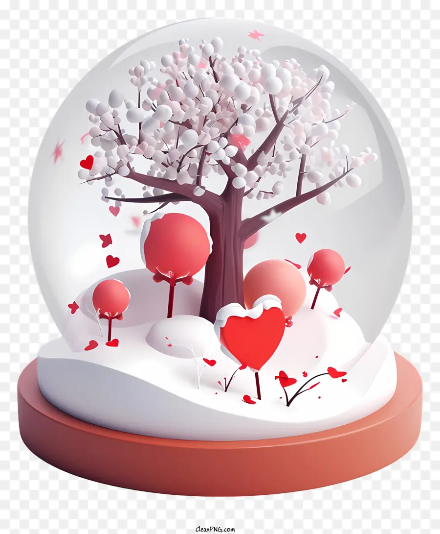 Boule à Neige Saint Valentin，Boule à Neige PNG