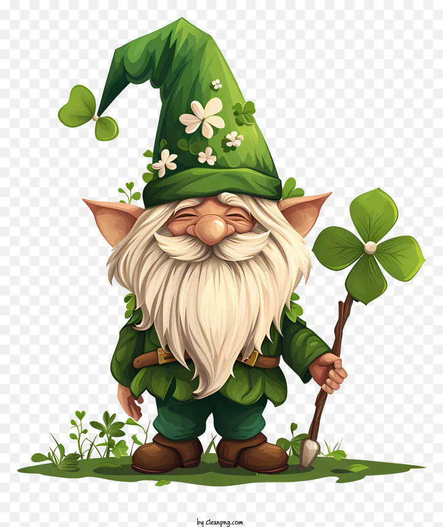 Gnome De La Saint Patrick，Gnome Vert PNG