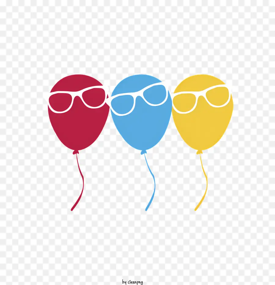 Ballons，Lunettes De Soleil PNG