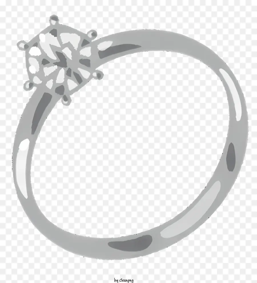 Anneau，Bague En Or Blanc PNG