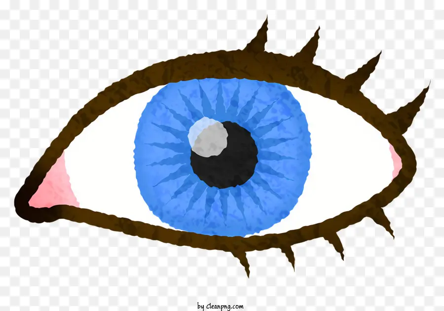 œil，Oeil Bleu PNG