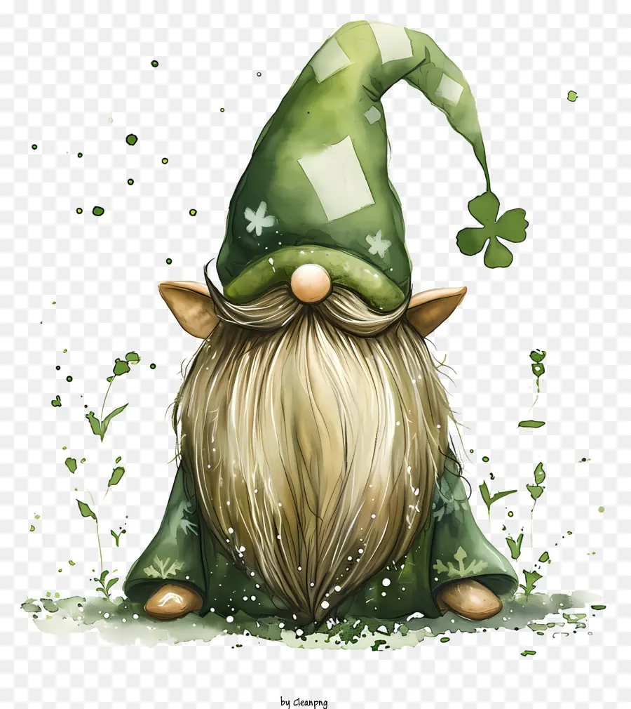 Gnome De La Saint Patrick，Gnome Vert PNG