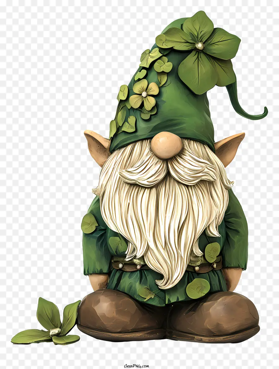 Gnome De La Saint Patricks，Gnome D'argile Verte PNG