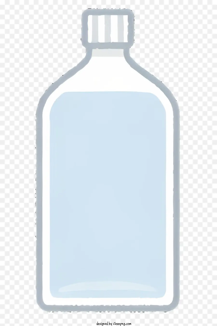 Bouteille En Plastique Transparent，Liquide Bleu PNG