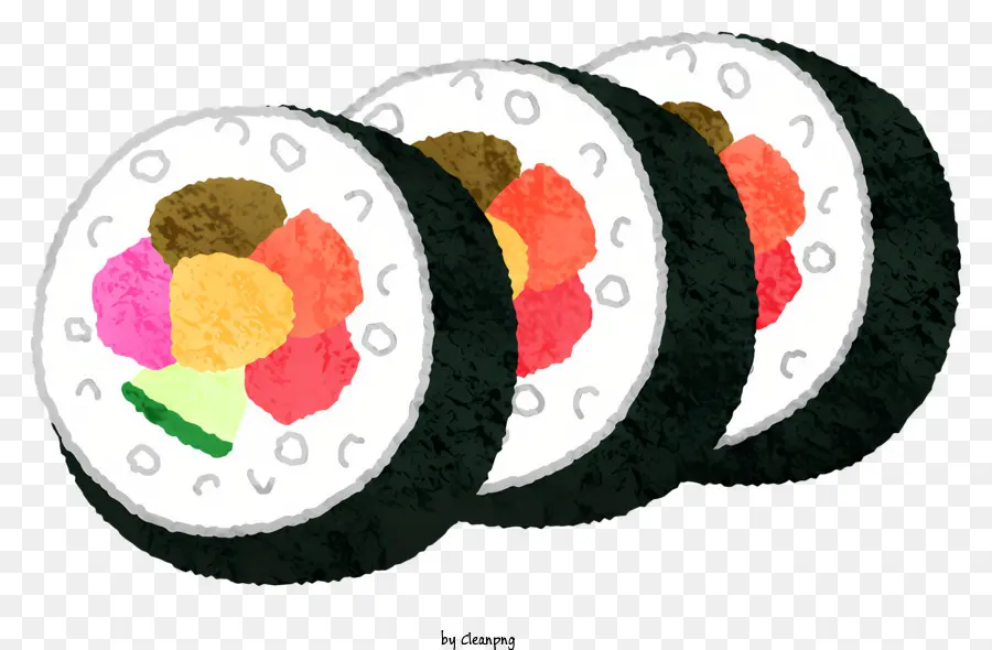 La Nourriture，Les Rouleaux De Sushi PNG