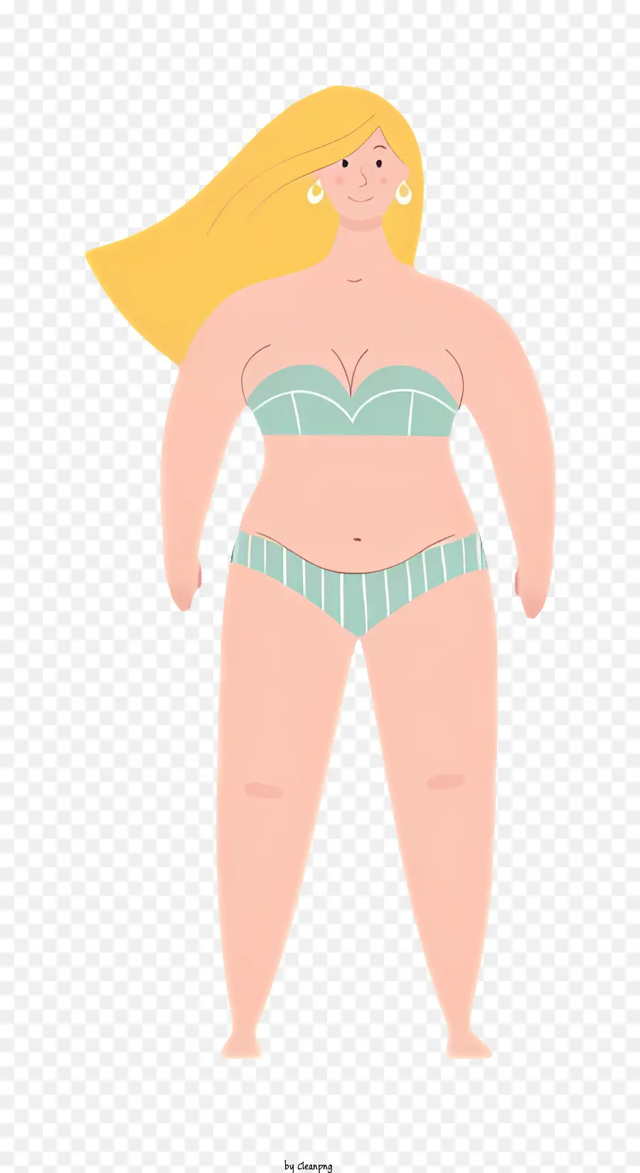 Corps Gras，Femme En Bikini PNG