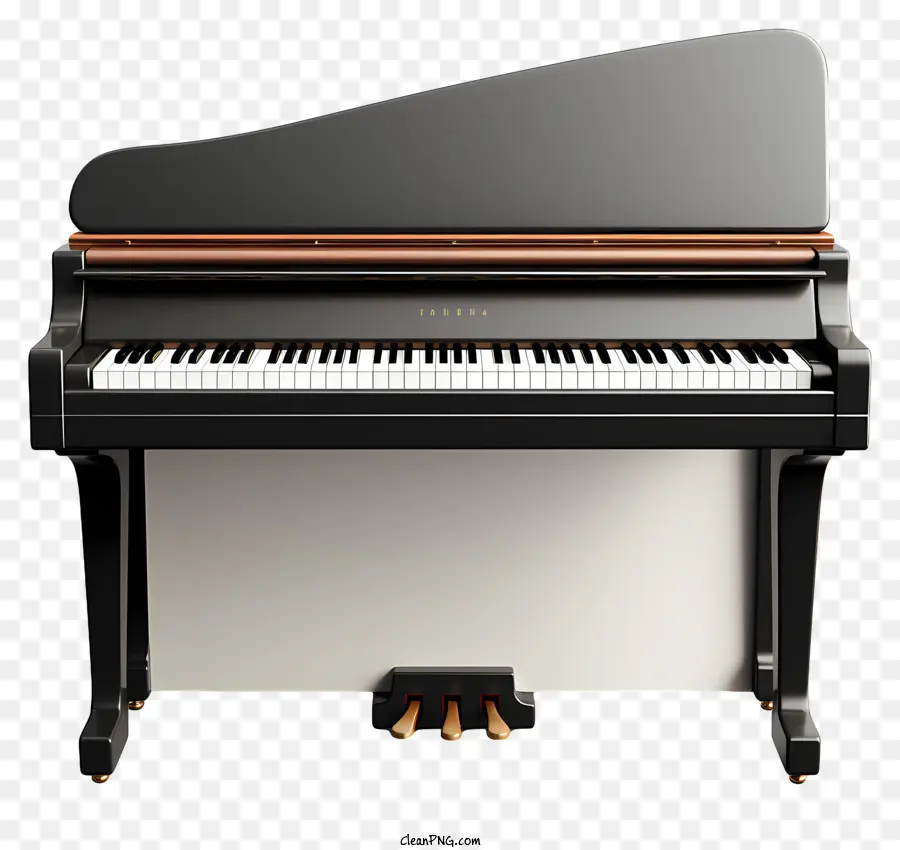 Piano Plat，Noir Piano PNG